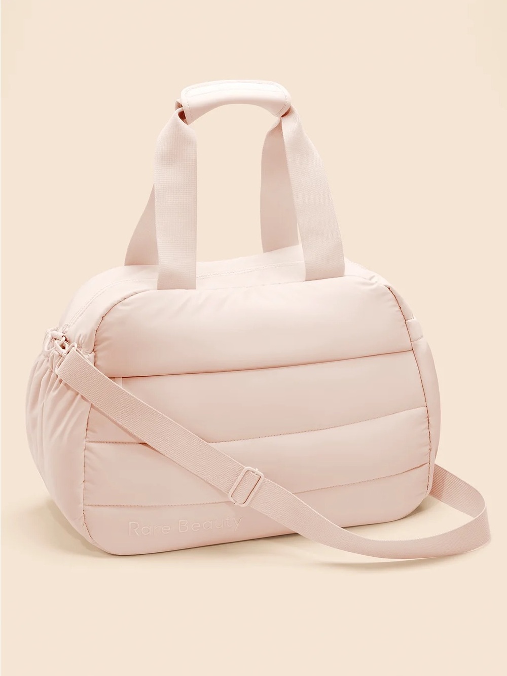 Rare Beauty Puffy Carryall Tote / Quilted Travel Duffel